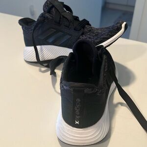 Great sneaker. Black adidas edge lux sneaker. Love the thick ribbon like laces.